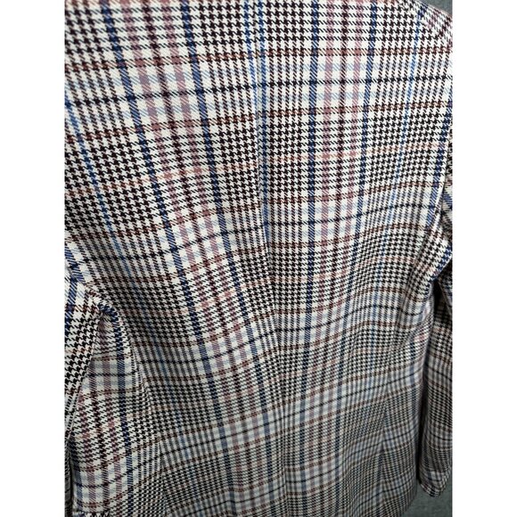 Veronica Beard 4 Plaid Blazer Jacket Lined One Button Multicolor Cotton Blend - Picture 10 of 16